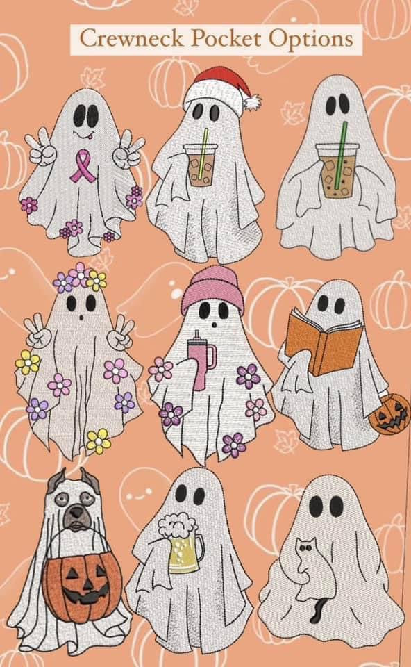 Adult Crewneck Pocket Ghost