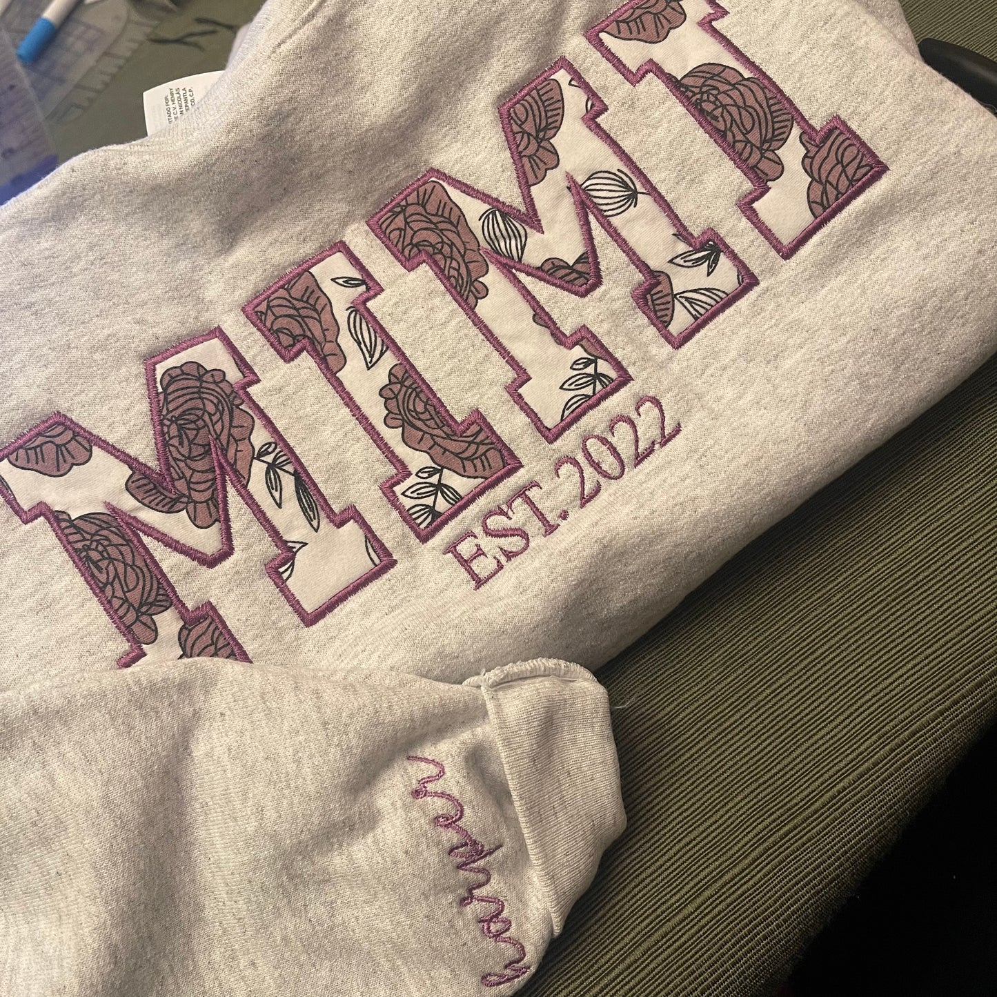 Embroidered MAMA Crewneck - PLEASE READ DESCRIPTION