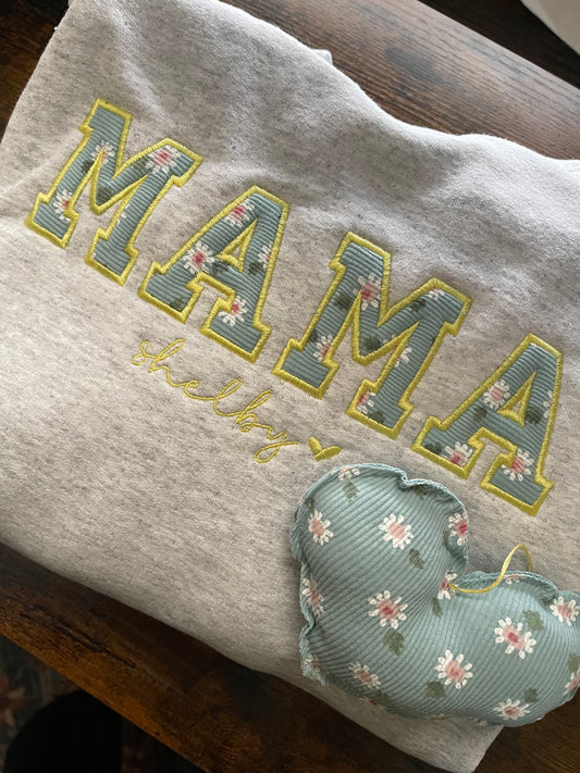 MAMA Onesie Heart Ornament Add-on